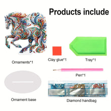 Charger l'image dans la galerie, Animal-Ornement de bureau en diamant acrylique à forage simple face