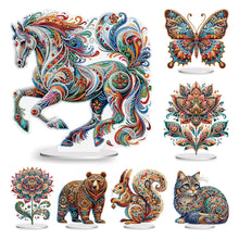 Charger l'image dans la galerie, Animal-Ornement de bureau en diamant acrylique à forage simple face