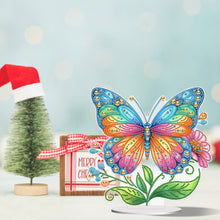 Charger l'image dans la galerie, Fleur Papillon-Single Side Drill-Acrylic Diamond Desktop Ornement