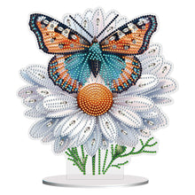 Charger l'image dans la galerie, Fleur Papillon-Single Side Drill-Acrylic Diamond Desktop Ornement