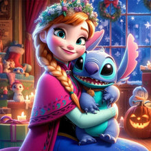 Charger l'image dans la galerie, Stitch- Peinture au diamant-30x30cm