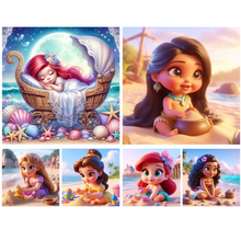 Charger l'image dans la galerie, (Plusieurs styles) Princesse Disney Complet Diamond Painting 40*40