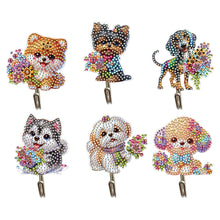 Charger l'image dans la galerie, 6Pcs/Set Animal-Crochets muraux artisanaux en diamant