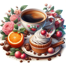 Charger l'image dans la galerie, Café Temps libre-Full Round Diamond Painting-30x30cm