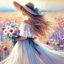 Charger l'image dans la galerie, Beach Lady-Full Round Diamond Painting-30x30cm