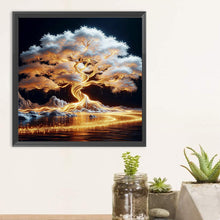 Charger l'image dans la galerie, Arbre d'or- Round Diamond Painting-40x40cm