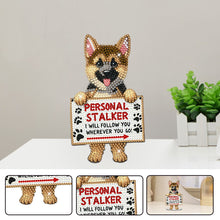 Charger l'image dans la galerie, Ornement de bureau en acrylique à diamant pour chat chien et perceuse à tête secouante