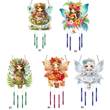 Charger l'image dans la galerie, Fille - Pendentif double face cloche à vent en diamant