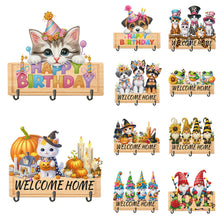 Charger l'image dans la galerie, Crochets muraux d'artisanat d'art Animal-Diamond