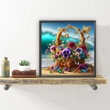 Charger l'image dans la galerie, Magnifiques paniers de fleurs-complet Diamond Painting-30x30cm