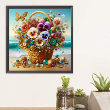 Charger l'image dans la galerie, Magnifiques paniers de fleurs-complet Diamond Painting-30x30cm