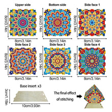 Charger l'image dans la galerie, Ornements de Noël Mandala-Diamant Combinaison Cube Magique