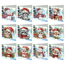 Charger l'image dans la galerie, 2/6/12Pcs/Set Noël-Diamond Greeting Cards
