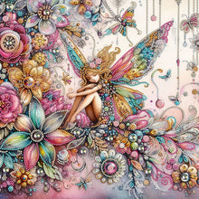 Charger l'image dans la galerie, Flower Fairy-Partial Special Diamond Painting-40x40cm