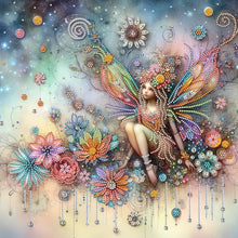 Charger l'image dans la galerie, Flower Fairy-Partial Special Diamond Painting-40x40cm