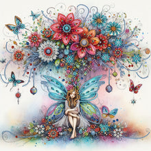 Charger l'image dans la galerie, Flower Fairy-Partial Special Diamond Painting-40x40cm