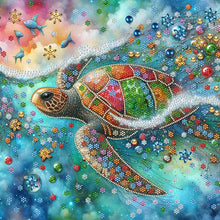 Charger l'image dans la galerie, Tortue de mer-Partial Special Diamond Painting-40x40cm