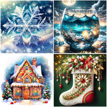 Charger l'image dans la galerie, Noël-Full Round Diamond Painting-40x40cm