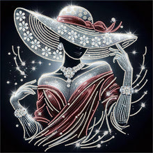 Charger l'image dans la galerie, Dame-Partielle Special Diamond Painting-40x40cm