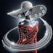 Charger l'image dans la galerie, Dame-Partielle Special Diamond Painting-40x40cm