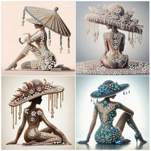 Charger l'image dans la galerie, Dame-Partielle Special Diamond Painting-40x40cm