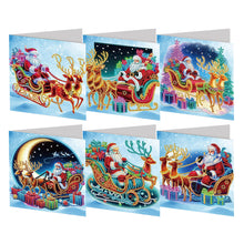 Charger l'image dans la galerie, 6Pcs/Set Noël-Diamond Greeting Cards