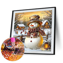 Charger l'image dans la galerie, Bonhomme de neige-Full Round Diamond Painting-30x30cm