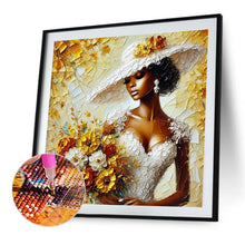 Charger l'image dans la galerie, Lady-Full Round Diamond Painting-40x40cm