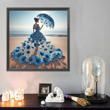 Charger l'image dans la galerie, Robe jupe fille-Full Round Diamond Painting-40x40cm