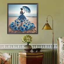 Charger l'image dans la galerie, Robe jupe fille-Full Round Diamond Painting-40x40cm