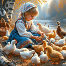 Charger l'image dans la galerie, fille-Full Round Diamond Painting-40x40cm