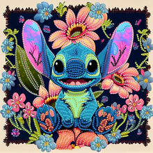 Charger l'image dans la galerie, Stitch Fleur Diamond Painting 45*40CM