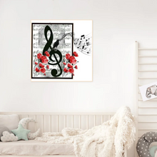 Charger l'image dans la galerie, Notes de musique- Rond Diamond painting 35*35
