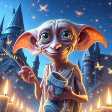 Charger l'image dans la galerie, (Multi-Taille Rond / Carré) Harry Potter Dobby-Diamond painting