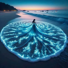 Charger l'image dans la galerie, Robe de plage fille -Diamond painting 40*40cm