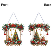 Charger l'image dans la galerie, Pendentif en forme d'arbre de Noël avec peinture au diamant