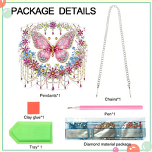 Charger l'image dans la galerie, Rose Papillon - DIY artisanat pendentif