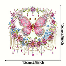 Charger l'image dans la galerie, Rose Papillon - DIY artisanat pendentif