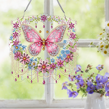 Charger l'image dans la galerie, Rose Papillon - DIY artisanat pendentif