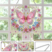 Charger l'image dans la galerie, Rose Papillon - DIY artisanat pendentif