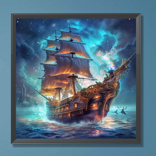 Charger l'image dans la galerie, Bateau de mer - Full Drill Diamond Painting 40*40cm