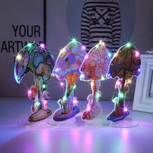 Charger l'image dans la galerie, Champignon-Perceuse Ornement De Bureau En Diamant Avec Bande Lumineuse