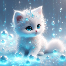 Charger l'image dans la galerie, Chat -Diamond painting 30*30