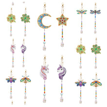 Charger l'image dans la galerie, DIY 5D Diamond Double fenêtre latérale suspendue