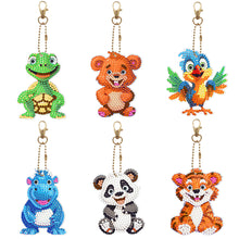 Charger l'image dans la galerie, 5/6Pcs/Set-Animal-Double Side Drill-Diamond Keychain