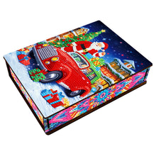 Charger l'image dans la galerie, Étui de rangement diamant en bois de Noël