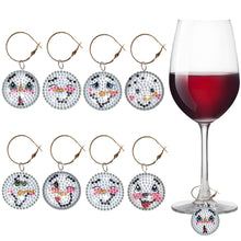 Charger l'image dans la galerie, 8 pièces/ensemble verre à vin pendentif diamant de noël