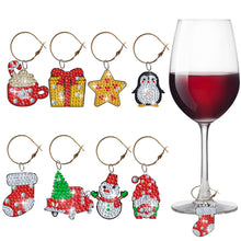 Charger l'image dans la galerie, 8 pièces/ensemble verre à vin pendentif diamant de noël