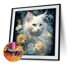 Charger l'image dans la galerie, Chat-Peinture diamant ronde complète-30x30cm