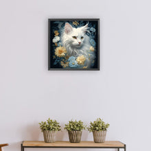 Charger l'image dans la galerie, Chat-Peinture diamant ronde complète-30x30cm